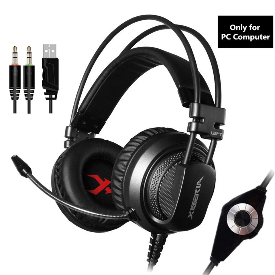 Игровые наушники V10 компьютерная стереогарнитура с светодиодный фоном и