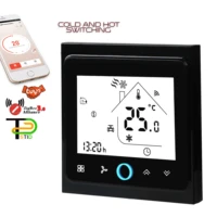 eu cooling heating switch ventilation fan thermostat zigbee for wifi gateway hub tuya family intelligence system