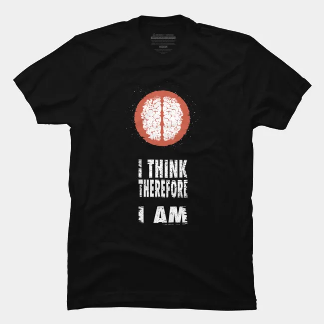 

Summer Fashion Printed men's T-shirt 100% Cotton I Think Unique Creative Short Sleeve Graphics