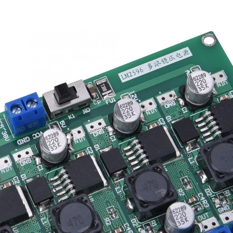 LM2596 4 независимых канала 3 V/5 V/12 V регулируемый Питание 40V Вход преобразователя