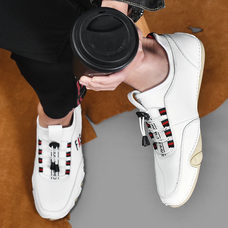 Мужские повседневные туфли черные удобные уличные на шнуровке большой размер 46