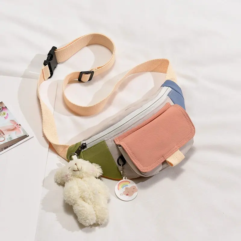 Модные тканевые поясные сумки для женщин удобные популярные цвета забавные