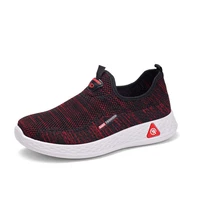women vulcanized shoes high quality knit breathable athletic running walking gym sneakers slip on flats loafers plus size sports