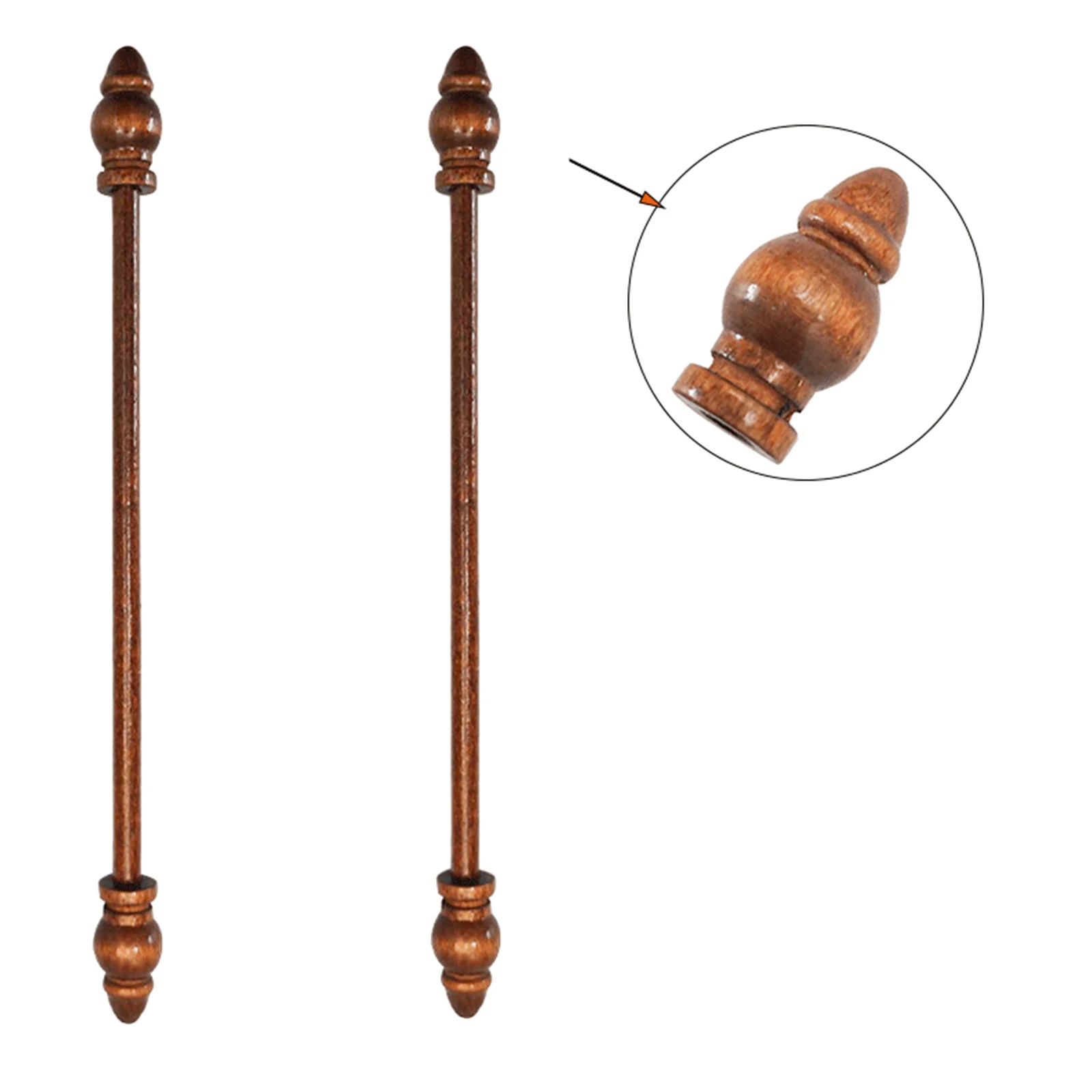 

2x 7 inch Tapestry Hanging Poles House Banner Flag Maps Wall Hanger Rods