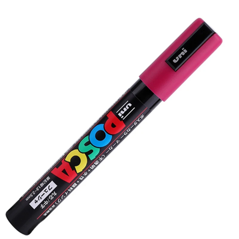 3 шт./партия Mitsubishi Uni Posca PC-5M маркер-средний Tip-1.8mm-2.5mm 17 цветов художественные маркеры офисные школьные принадлежности - Цвет: Розовый