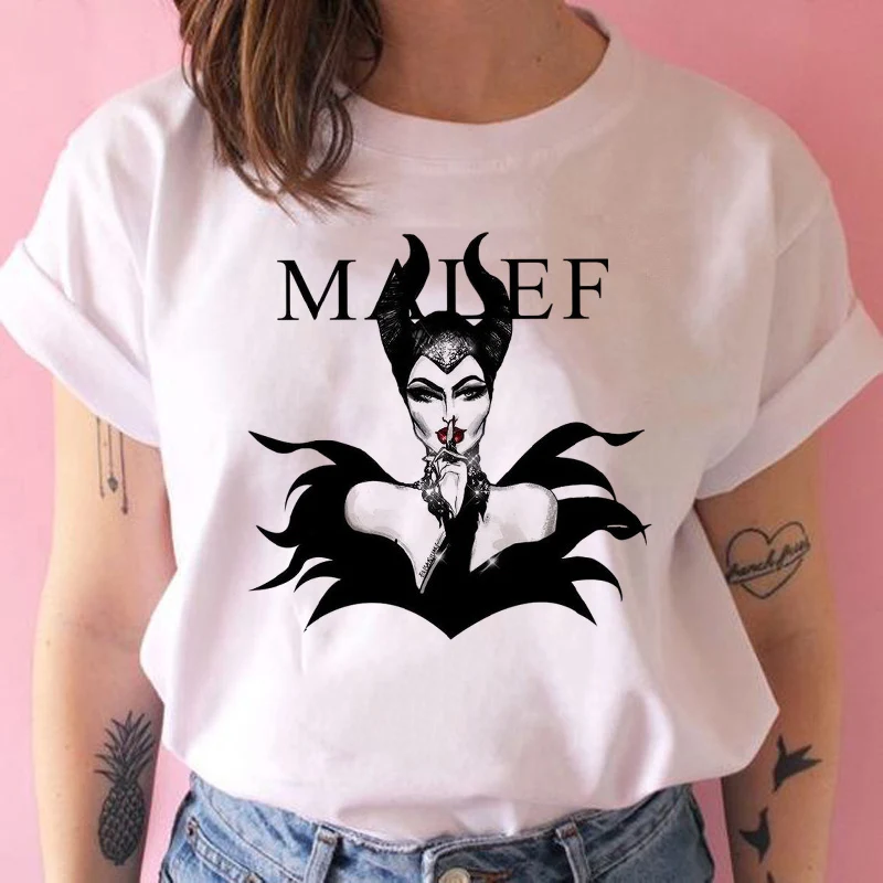 Футболка принцессы Спящей Красавицы Забавные футболки женская одежда Harajuku