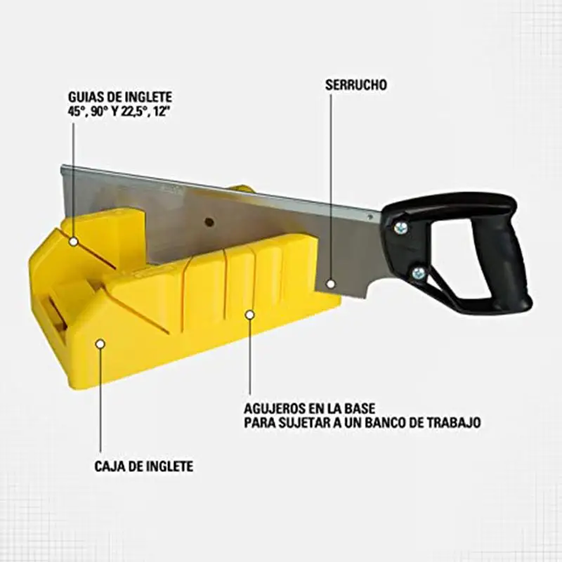 

Woodworking Cutting Saw Mitre Box Multi-Use Clamping Miter Saw 45/90 Degree Angle Right Angle Miter Saw For Carpenter No Saw