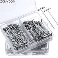 zcmyddm 150pcs 38mm 51mm t shape sewing pins quilting pins for blocking knitting crocheting needlework projects crocheting tools