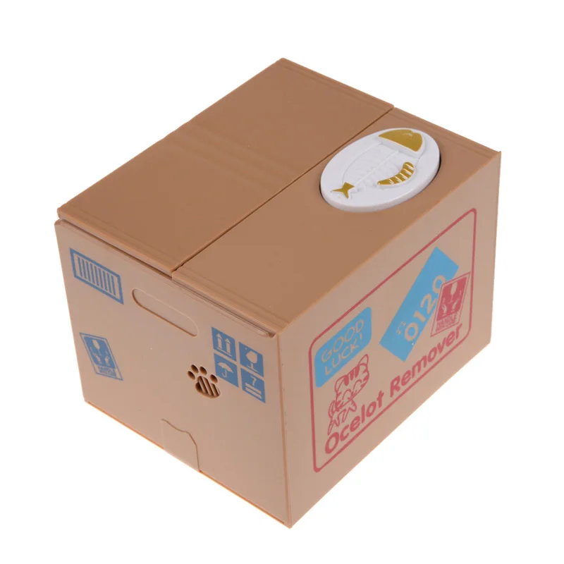 Копилка электрическая кошка Панда-воришка детский подарок автоматическая