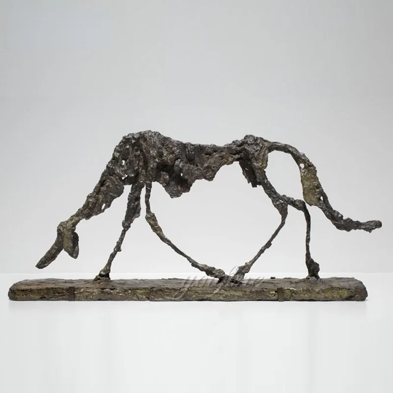 

Giacometti's Sculptures Bronze Abstract Dog Statue Alberto Giacometti Animal Bronze Sculpture For Home Hotel Decor Collection