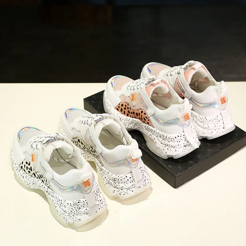 Женские кроссовки fujin из натуральной кожи разных цветов Сезон осень Модная