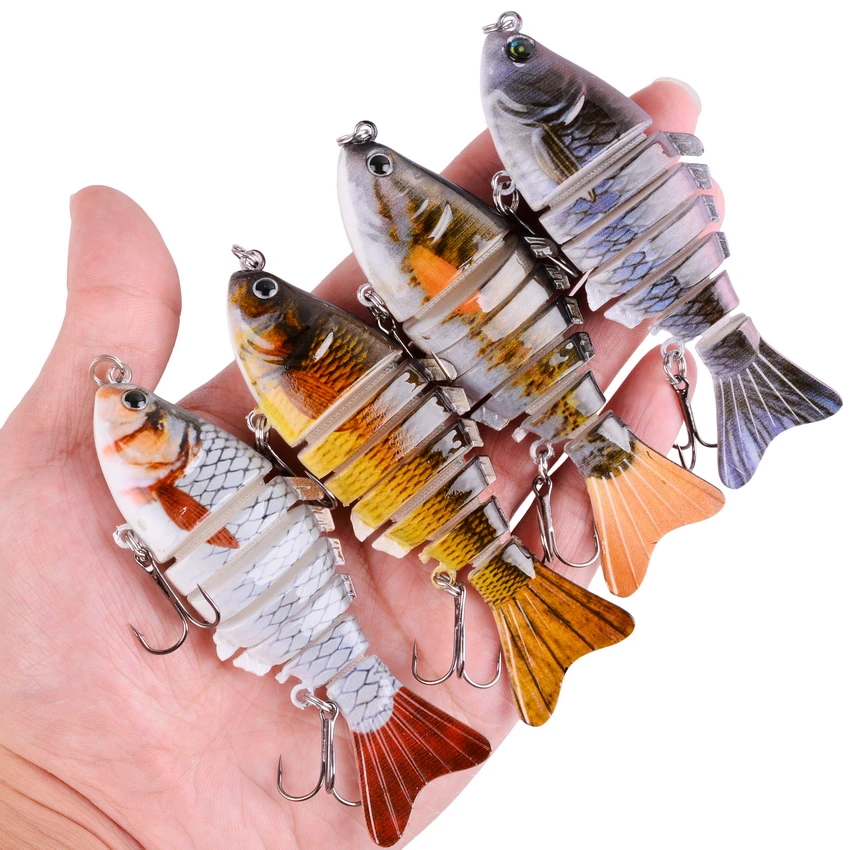 

1 PCS 10cm 15.5g Wobblers Fishing Lures Artificial Multi Jointed Sections Artificial Hard Bait Trolling Pike Carp Fishing Tools