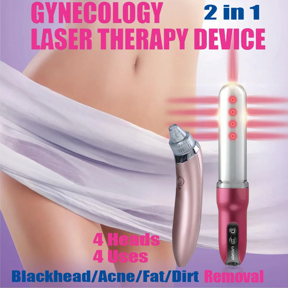 

LASTEK Gynecologic Disease Laser Therapy Device Female Care Massage Stick w/ Free Gift Electric Blackhead Remover Pore Cleaning