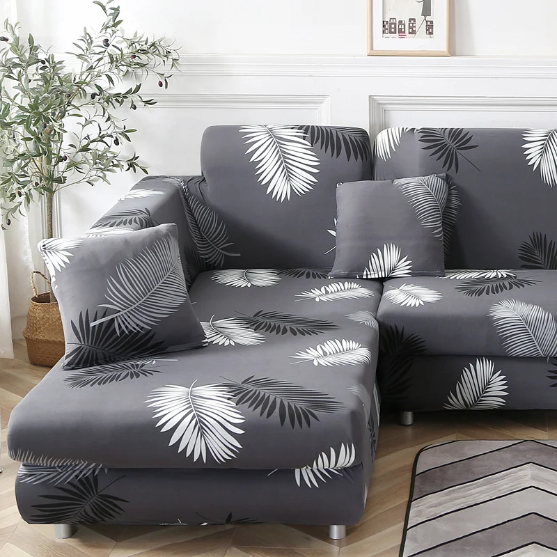 Эластичный спандекс чехол для дивана гостиной плотный полноразмерный с принтом