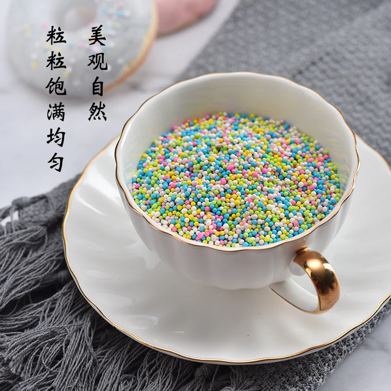 1 шт съедобные смешанные сахарные бусы для выпечки торта на день рождения пончик