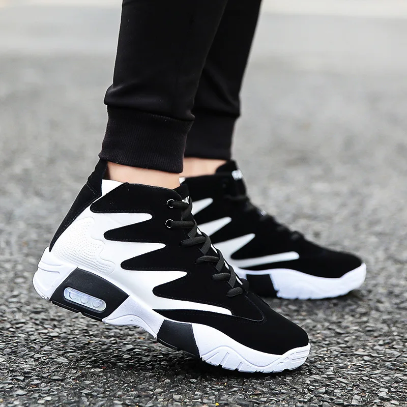 

Men Brand Outdoor Basket Shoes For Man Breathable Walking Shoes Men's Comfortable Sport Shoes High top Sneaker