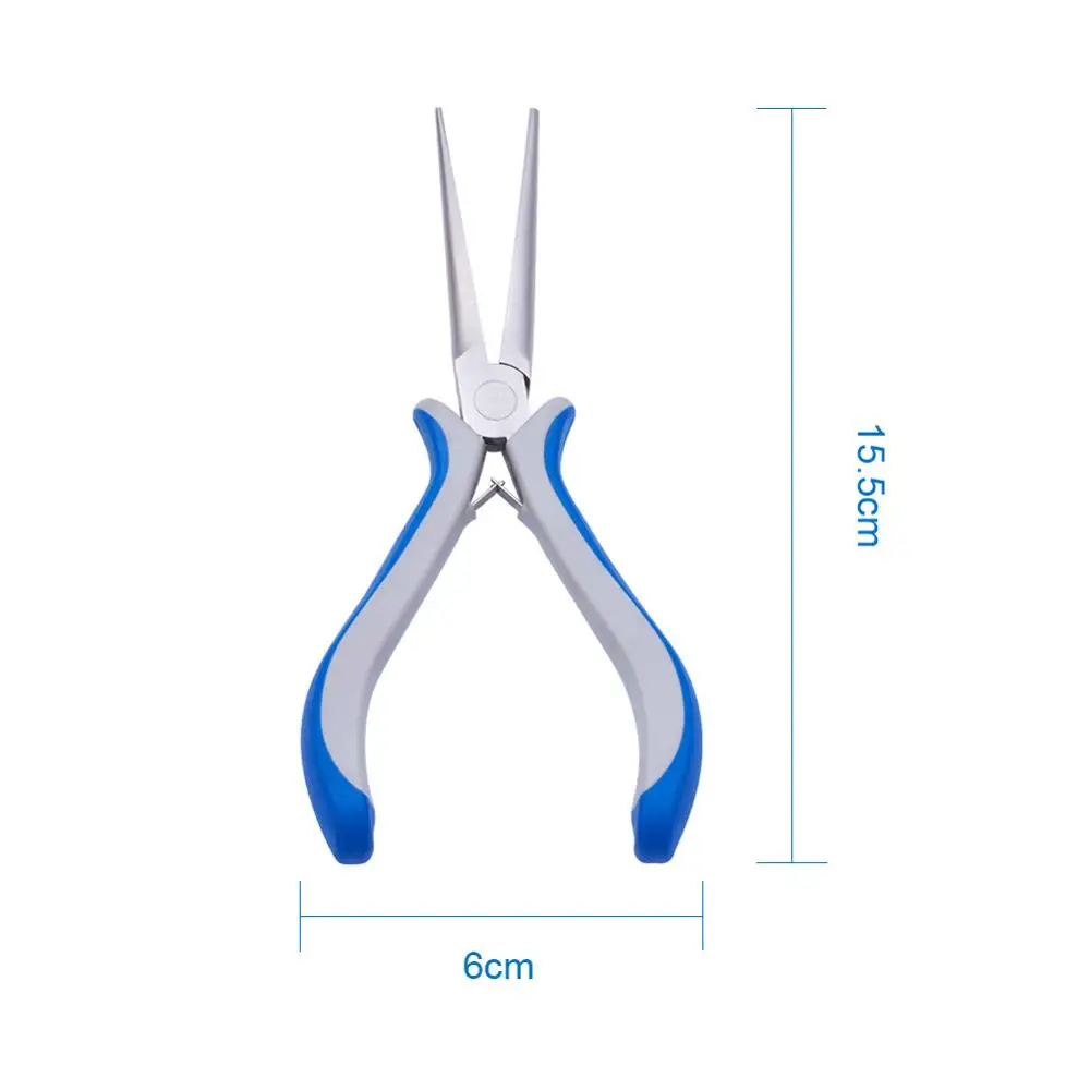 Needle Nose Pliers Ювелирный Набор Клещи DIY Инструменты для изготовления ювелирных изделий круглый нос плоскогубцы кусачки плоскогубцы изогнутые плоскогубцы иглы плоскогубцы торцевые кусачки - Цвет: Needle Nose Pliers