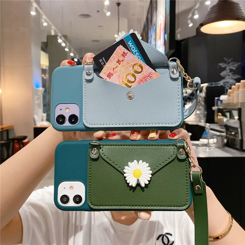 

Wallets Phone Case For Samsung Galaxy A01 M01 A10S A11 A20 A30 A20E A10E A20S A21 A30S A50 A50S A40 Coin Purse Wrist Strap Cover