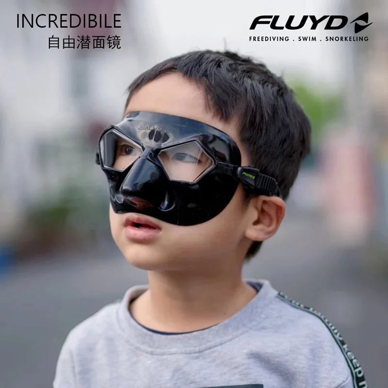 Scuba Dive Freediving Snorkeling Swim Mask FLUYD SALYIMAR Low Volume Antifogging Anti-UV for Adult Kids Children Comfortable Fit | Спорт и