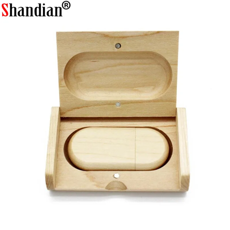 USB флеш накопитель SHANDIAN деревянный в подарочной коробке 64/32/16 ГБ|custom wooden usb|wooden usbbox
