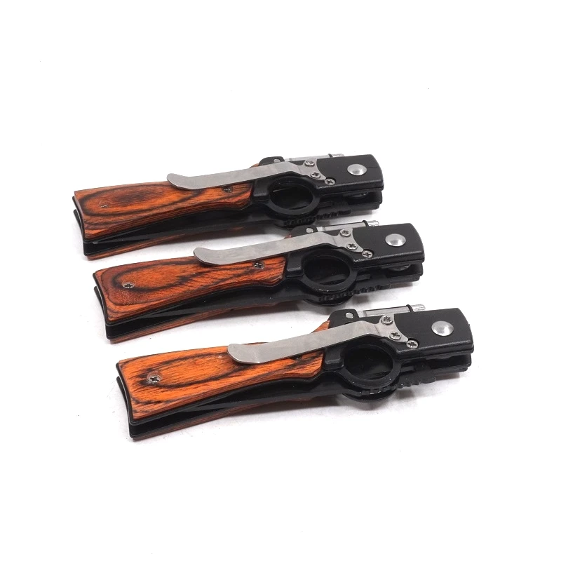 Карманный тактический складной нож AK47 модель черного цвета со светодиодной