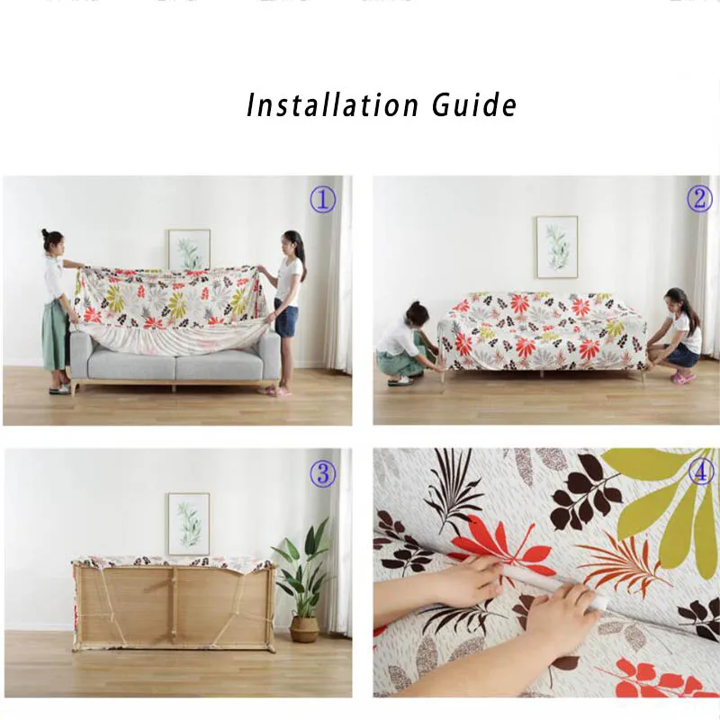 Чехол для 1/2/3/4 сидений из спандекса|Чехлы диванов| |