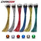 Комплект светодиодных ламп, 120 шт., 5 мм, 12 В, теплый белый, красный, зеленый, синий, желтый