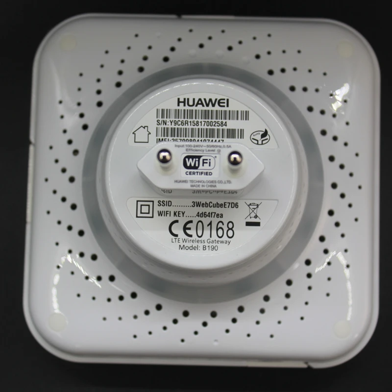 Разблокированная б/у huawei B190 4G LTE Cube Мобильная точка доступа Wi-Fi Домашний Беспроводной роутер с слотом для sim-карты PK huawei E5180, E8259