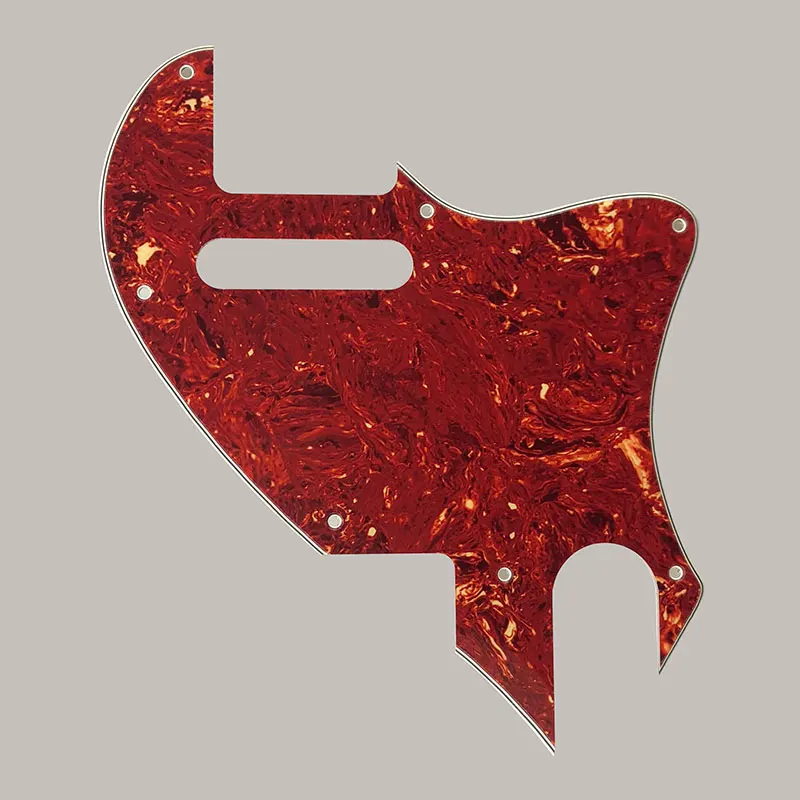 Запчасти для гитары Pleroo-для США Telecaster Tele F hole Hybrid Guitar Pickguard пластина для преобразования Tele Поддержка настройки - Цвет: 4Ply Red Tortoise
