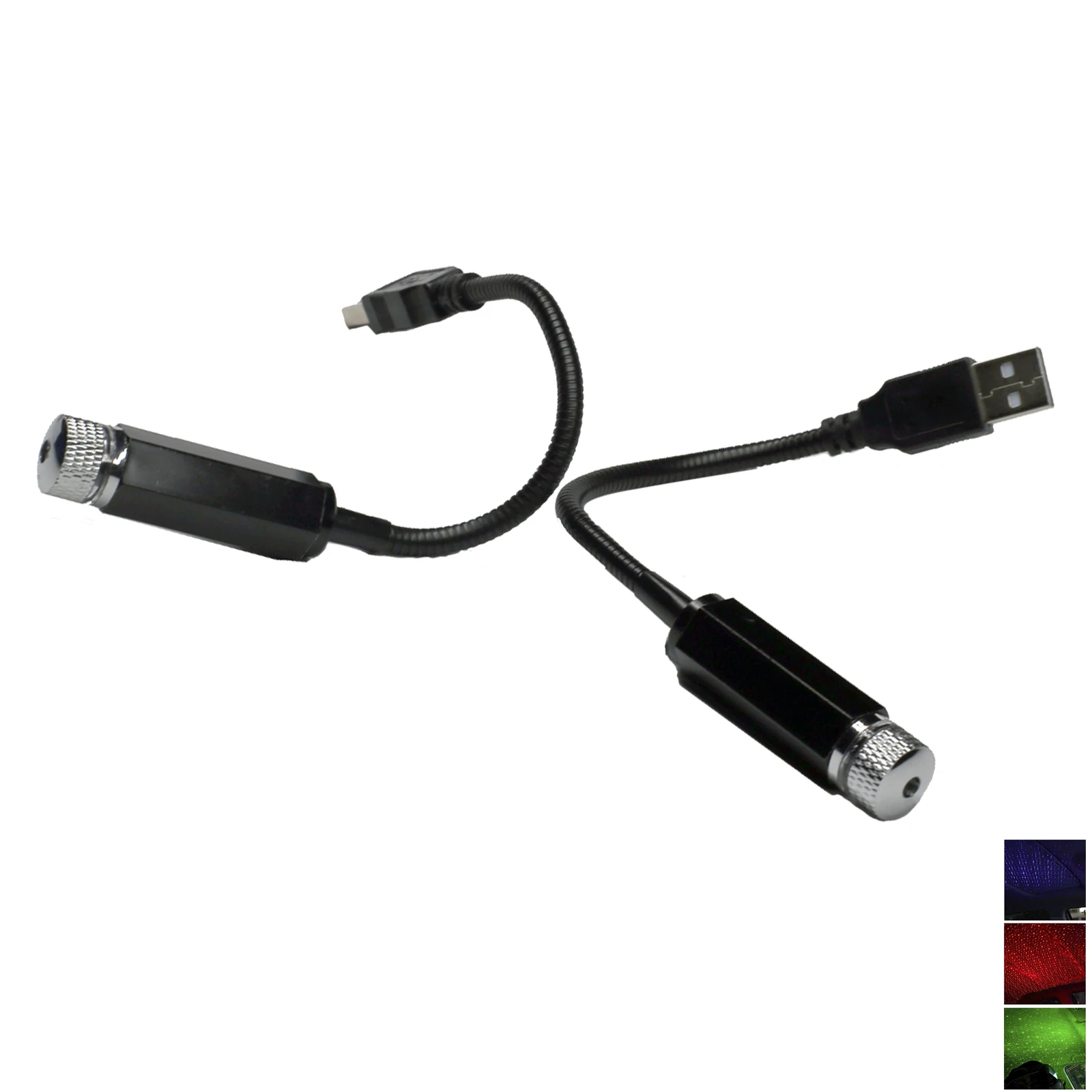 

2 шт., Универсальный USB светодиодный, Звездный проектор, неоновая атмосферная лампа, автомобильная крыша, интерьер, звездное небо, ночь, светильник, романтичный