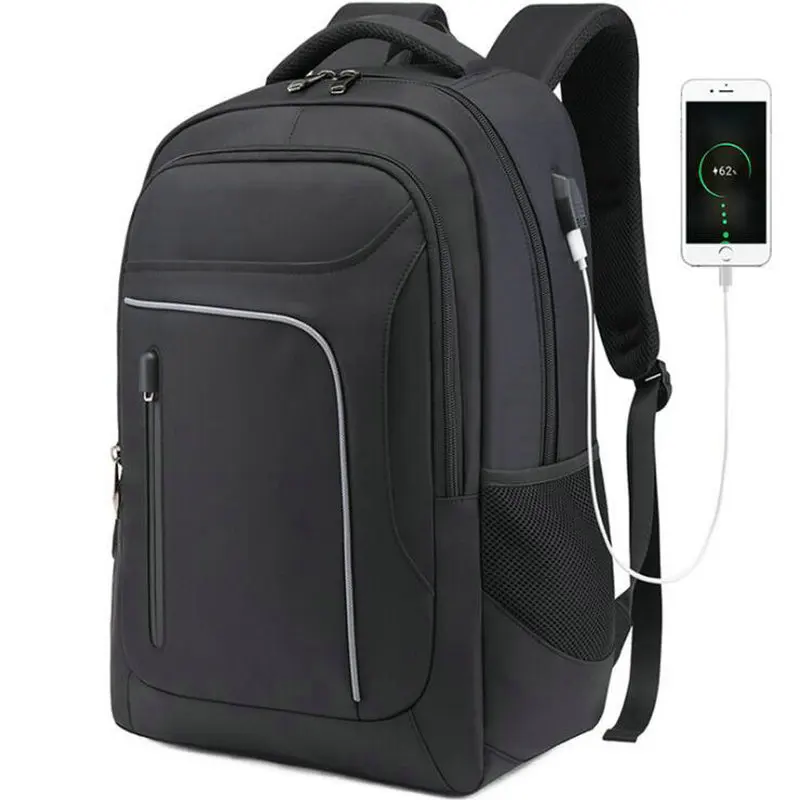 

Модный деловой рюкзак для мужчин и женщин, многофункциональный дорожный ранец с USB-зарядкой, вместительная сумка для ноутбука C44-27