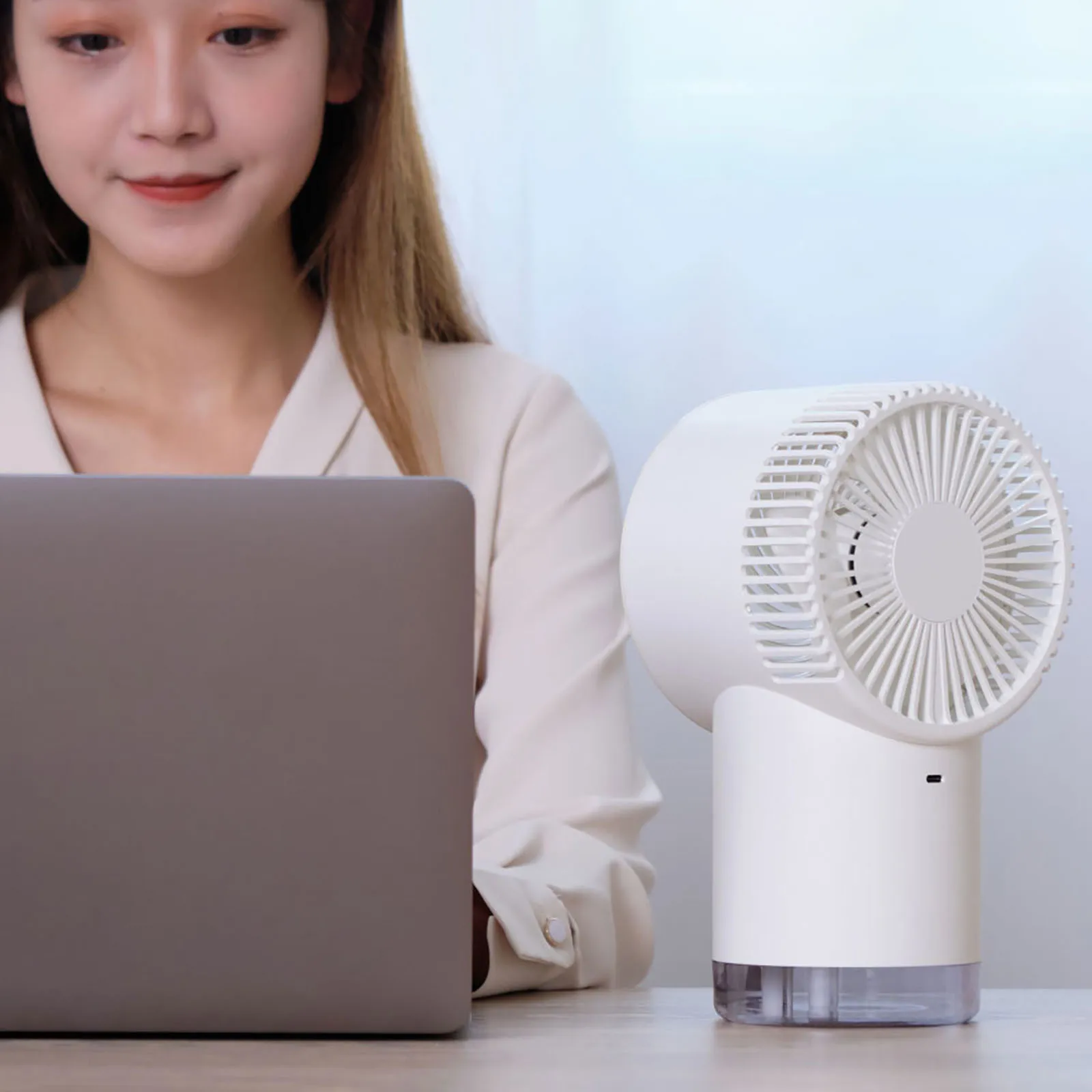 

2021 New Portable New Desktop Small Fan Spray Portable Usb Cooling Fan Water Fan Mini Free shipping Home Office Desktop