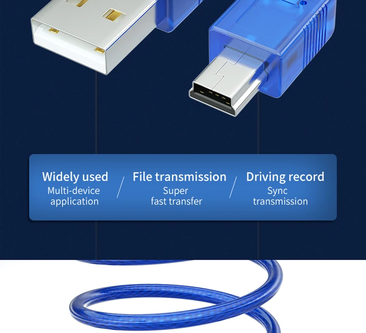 Мини USB к USB кабель для быстрой зарядки кабель для передачи данных для MP3 MP4 плеера камера Автомобильный видеорегистратор gps кабель USB мини короткий 0,3 м 1,5 м 3 м 5 м