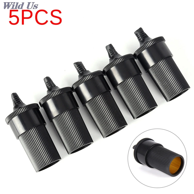 

5 Pcs/lot DIY Extension Female Cigarette Lighter Cord Inline Socket Connector Conversion Plug Car Accessory 12V 24V