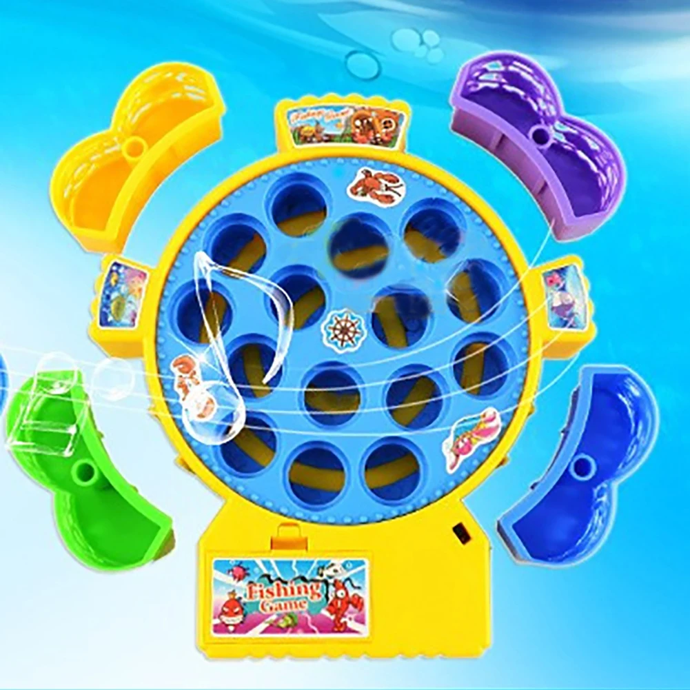 

Children ABS Random Color Gift Educational Useful Home Electric Music Kids Rotation Classic Fishing Toy