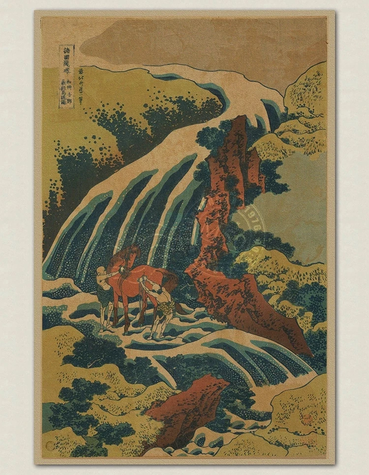 

Vintage Paper Retro anime poster - Japanese ukiyoe -Posters poster/Vintage Home Wall sticker Decor