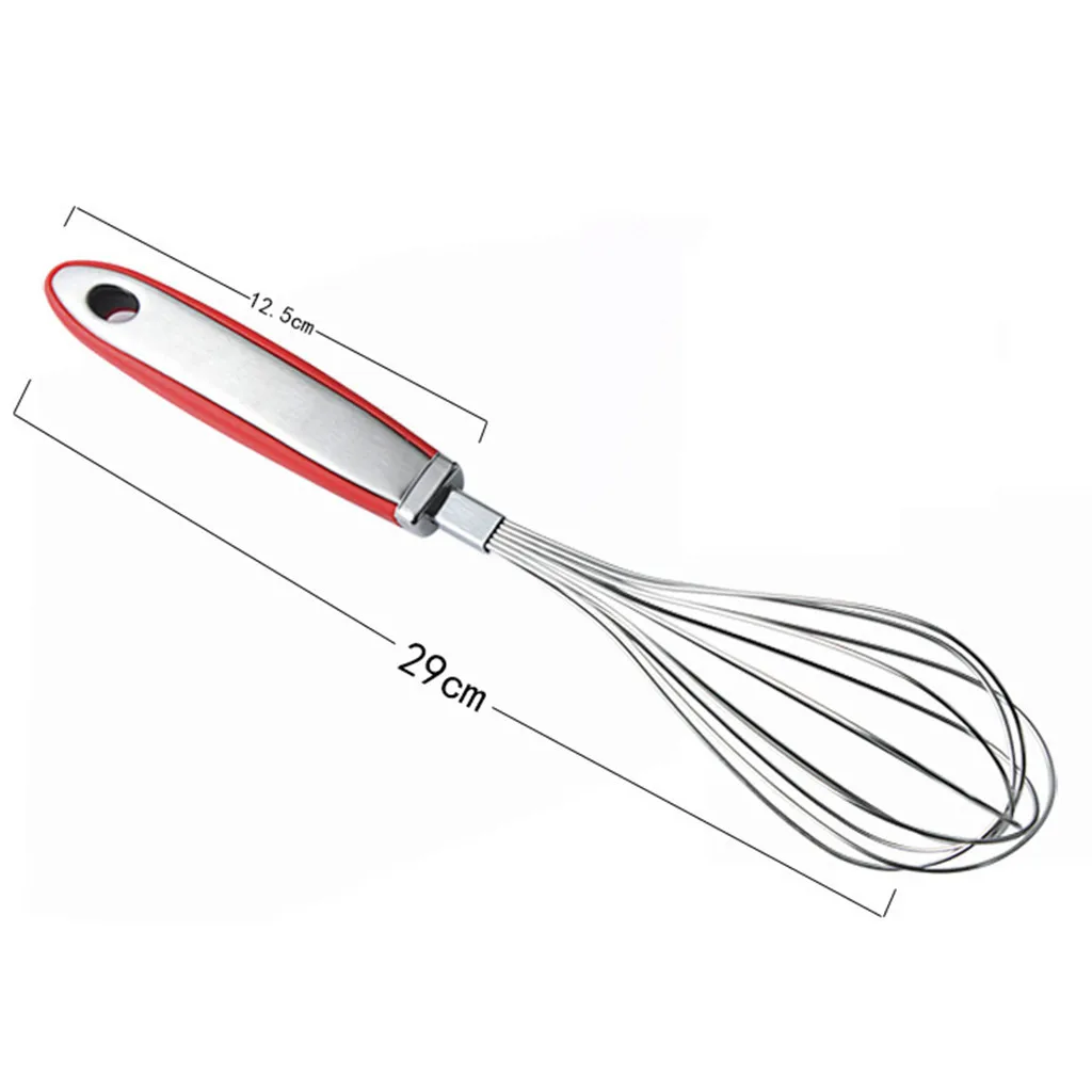 Ручная мешалка для взбивания яиц из нержавеющей стали 12 дюймов резиновая