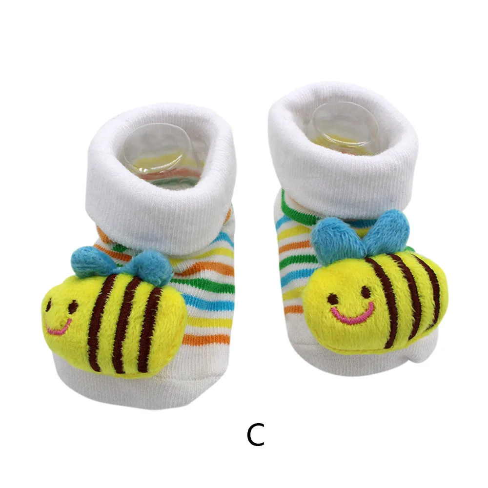 Cartoon Baby Socks Newborn Cotton Winter Girls Boys Anti Slip Shoes Boots Kids Clothes Accessories | Детская одежда и обувь
