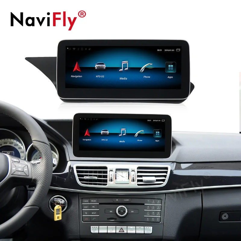 NaviFly 10 25 &quotAndroid 9 0 8 ядерный автомобильный dvd плеер для Mercedes Benz E Class W212 2009 2015 с gps