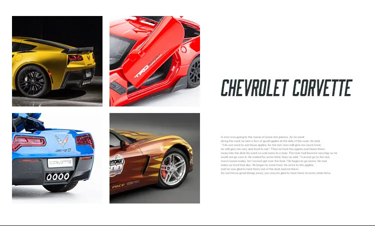 Литая 1:32 Corvette Supercar модель автомобиля из металлического сплава для моделирования автомобилей, игрушки для детей, подарки для детей