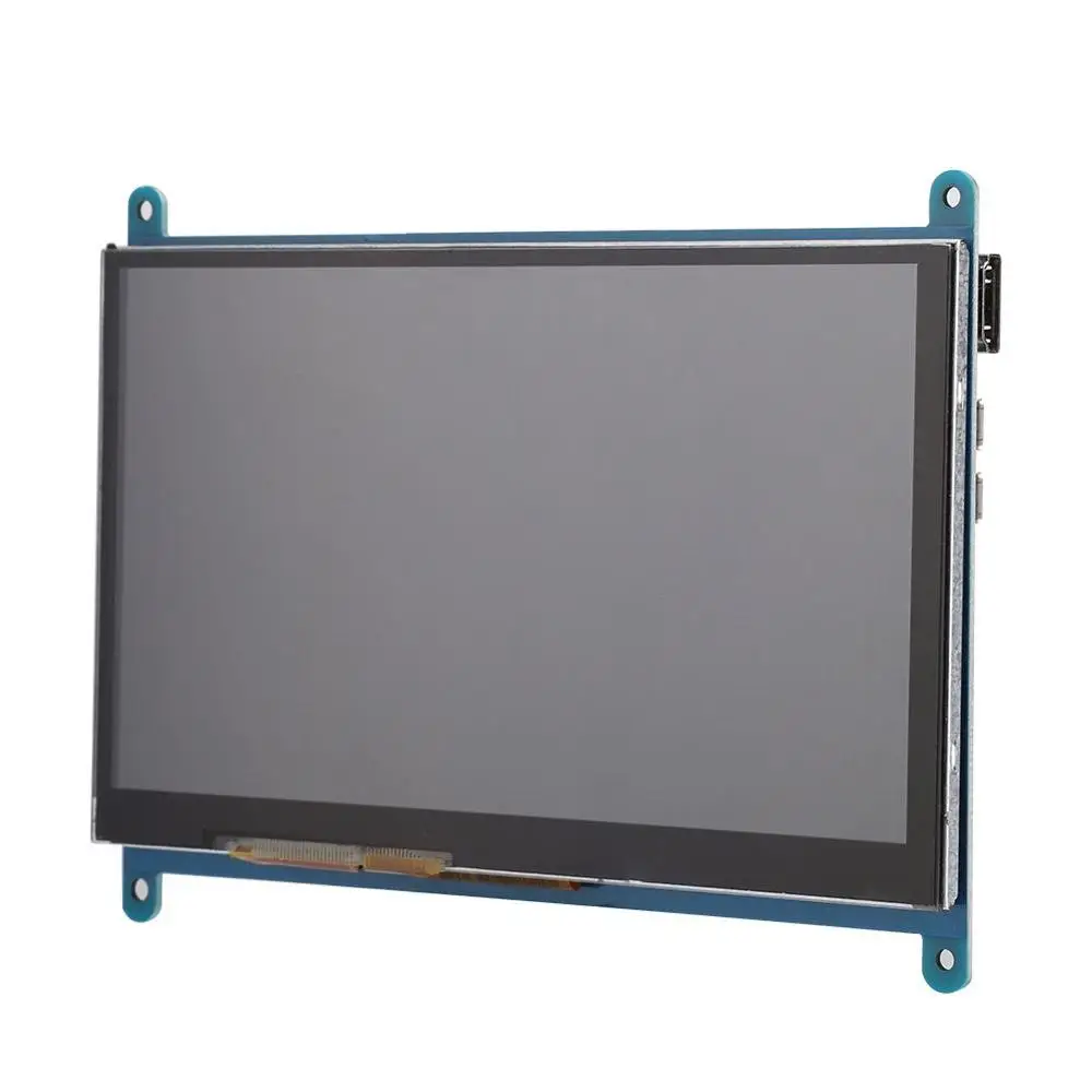 7 дюймов 1024*600 ЖК дисплей CapacitiveTouch экран для Raspberry Pi 3B/3B +/4B 16:9 HDMI монитор с акриловым