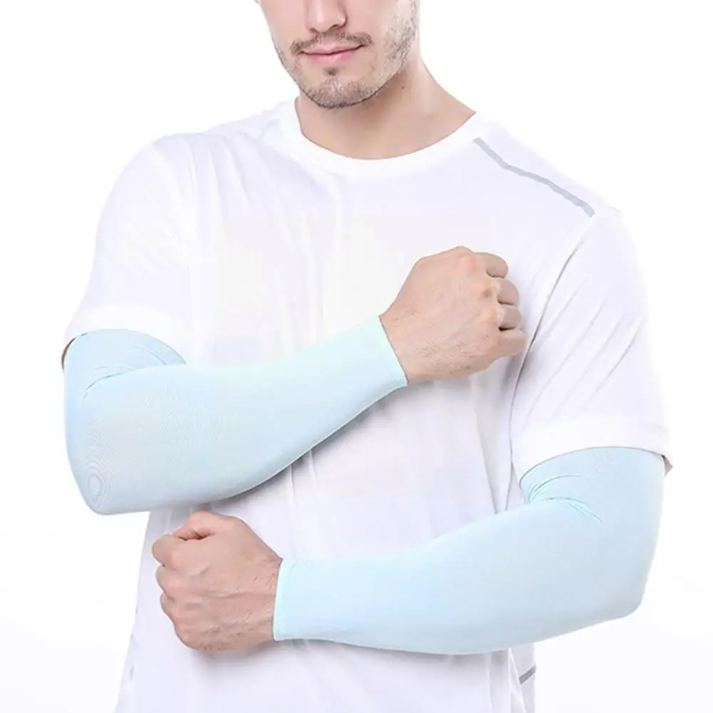 

Sports Cycling Cuff Ice Cool Printed Summer Thin Arm Arm Longsleeve Silk Ice Fishing Guard Driving Sleeve Sunscreen Biker
