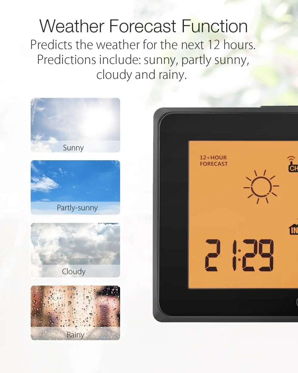Метеостанция с ЖК дисплеем дистанционным датчиком и будильником|Приборы для