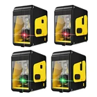 Портативный лазерный уровень с 2 линиями, самонивелирующийся красный зеленый луч, высокоточный лазерный нивелир, горизонтальный и вертикальный Нивелир, измерение уровня