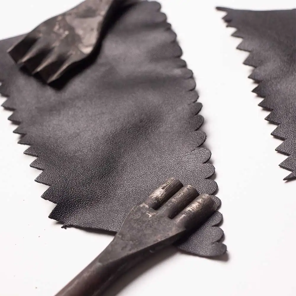 1 шт. кожаный цветок стальные Пробойники DIY кожаные пробивные инструменты ручной работы кожаные инструменты Домашний набор инструментов кожа зигзаг волна
