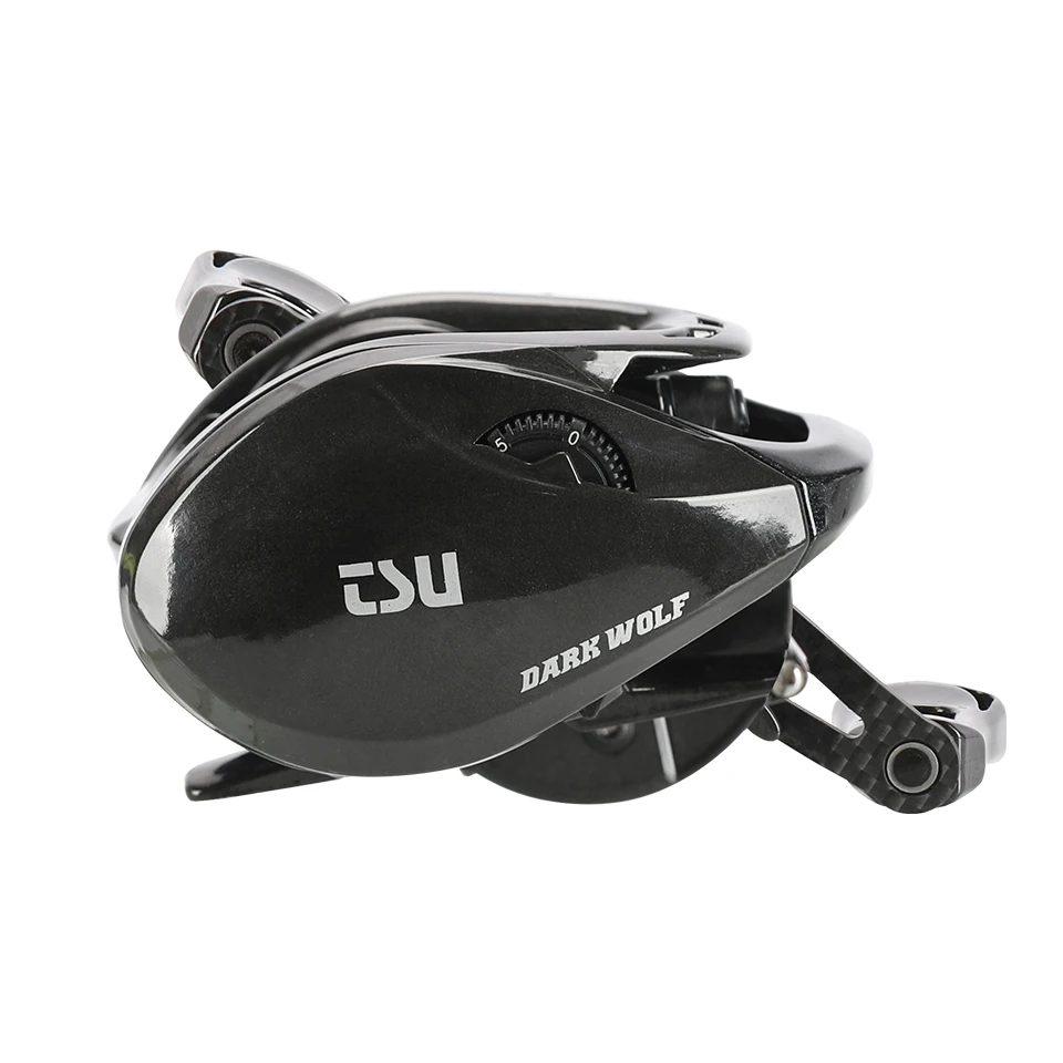 

TSURINOYA Bait Finesse 7.1:1 High Gear Ratio Ultralight Baitcasting Fishing Reel DARK WOLF 50 148g Trout Ajing Carbon Saltwater