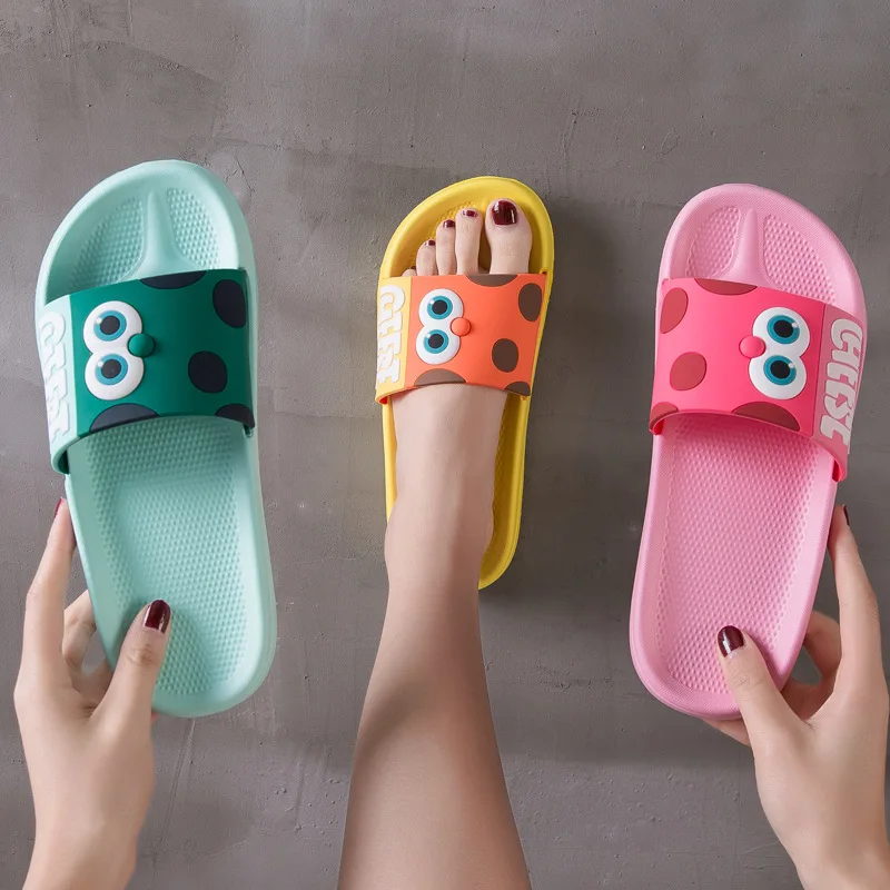 

Slippers Summer Female Sandals and Slippers Mute Home Home Shower Bathroom Antiskid Indoor Couple Home Ins Tide Male