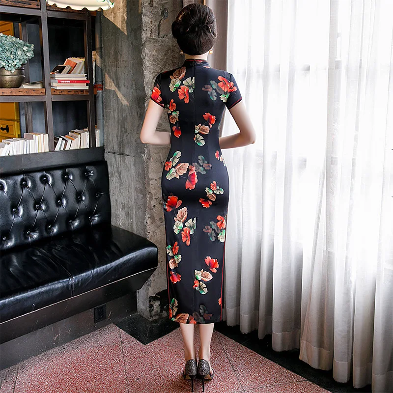 Весна-лето 2020 новое шелковое платье тутового шелкопряда с коротким рукавом в