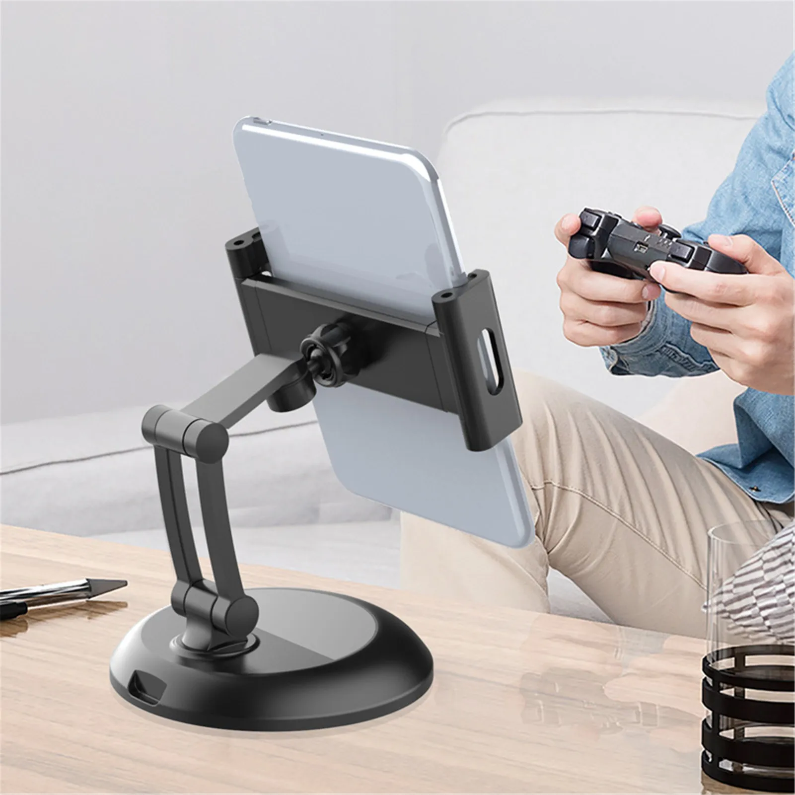 

Phone Tablet Holder Desktop Portable Mobile Phone Stand For IPad For IPhone Xiaomi Etc Universal Adjustable Desk Stand