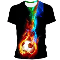 2021 football is a sport that children like the clothing is suitable for men boys childrens casual short sleeved 3dt shirts